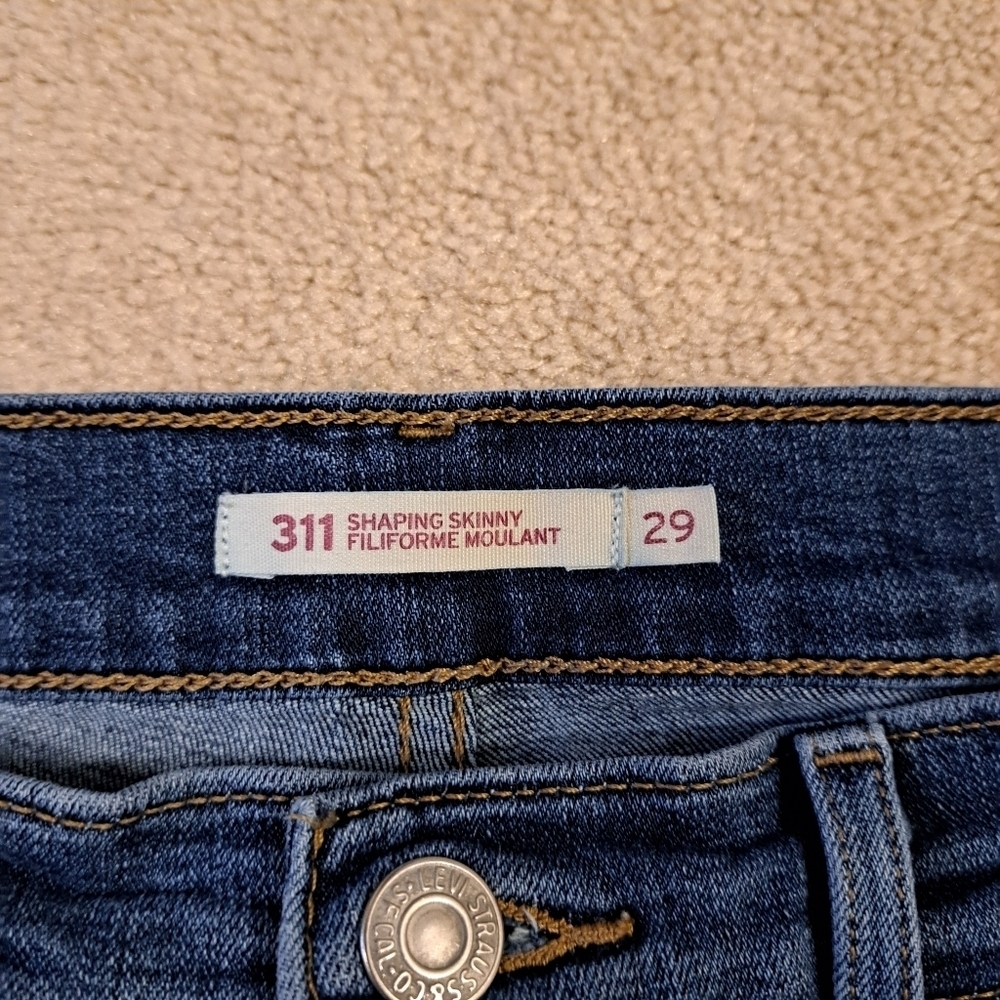 Levi's 311 Jeans Womens 29 Blue Shaping Skinny Stretch Denim - Picture 5 of 12